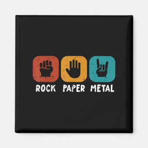 Íman Música Rocker Rock Papel Metal Retro Punk Homens R
