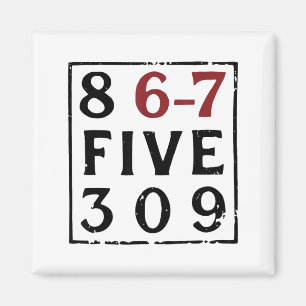 Íman Música Vintage dos Anos 80 86-75309 Jenny 8675309