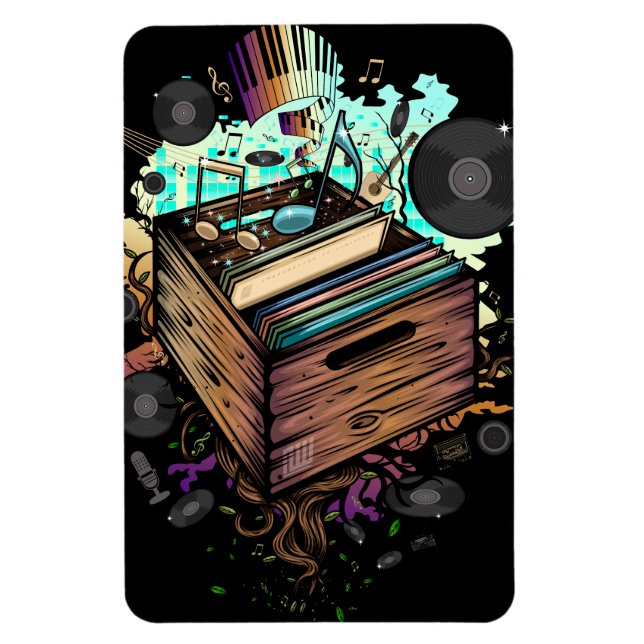 Íman Música Vinyl Crate (Vertical)