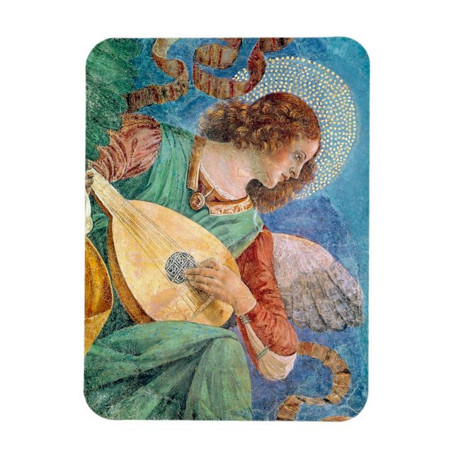 Íman Musical angel playing guitar (Vertical)