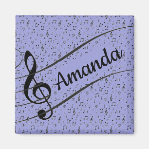 Íman Musical Preto personalizado