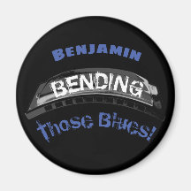 Músico de humor de flexão do jogador Blues harmôni