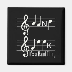 Íman Músicos Banda Geek Notas de Música Ortografia Engr