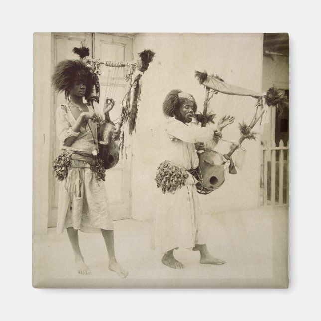 Íman Músicos Nubianos (foto sépia) (Frente)