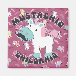 Íman Mustachio Unicornio!