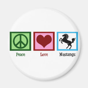 Íman Mustang do amor da paz