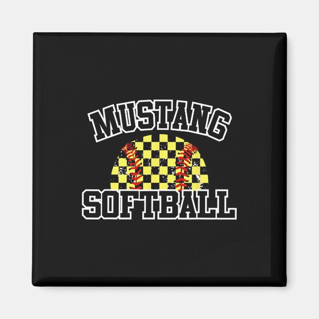 Íman Mustangs Softll Mãe Mustangs Espírito Escolar Espo (Frente)