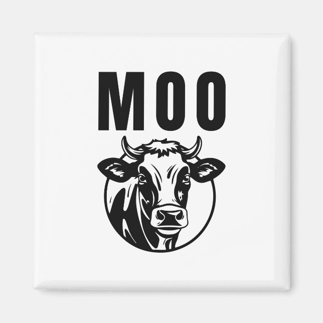 Íman Muu Eu Sou Uma Vaca Fazenda Divertida (Frente)