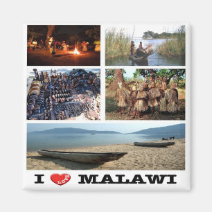 Íman MW - Malawi - I Love - Collage Mosaic