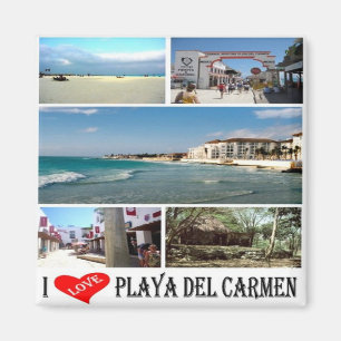 Íman MX - México Playa Del Carmen I Love Collage Mosai