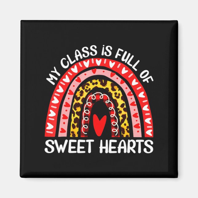 Íman My Cl Is Full Of Sweet Hearts Teacher Valentine _1 (Frente)