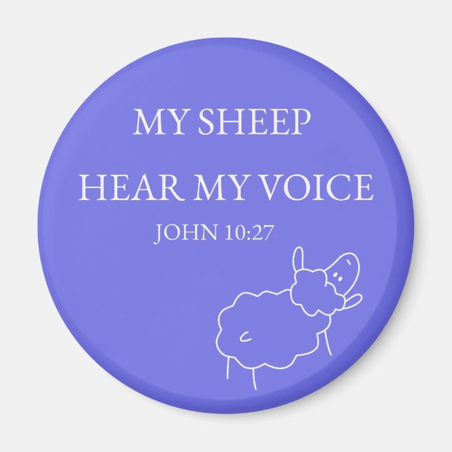 Íman My Sheep Hear My Voice Magnet (Frente)