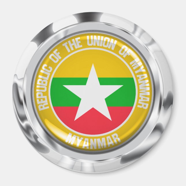Íman Myanmar Round Emblem (Frente)