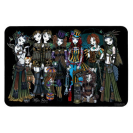Íman Myka Jelina Art Steampunk Tribal Fairies Magnet