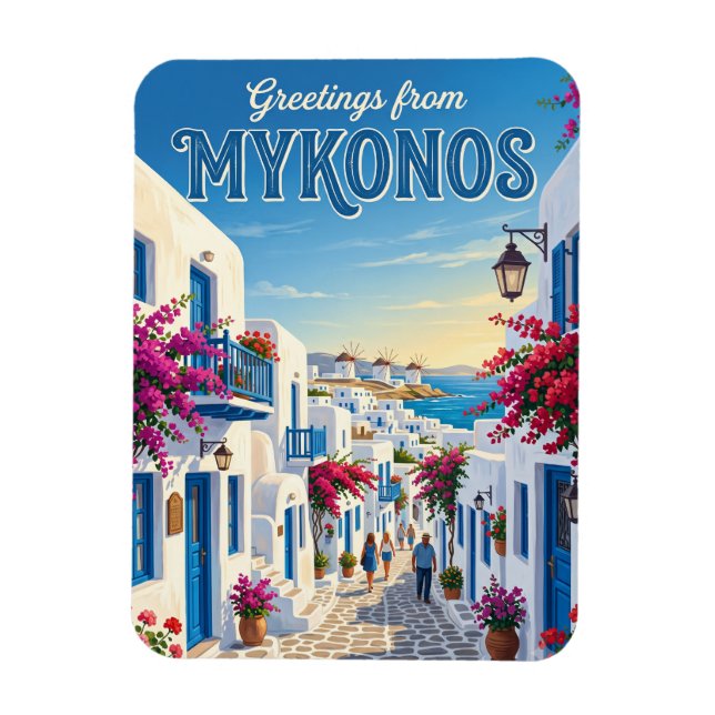 Íman Mykonos Cidade Velha Grécia (Vertical)