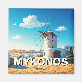 Íman Mykonos Fridge Windmill