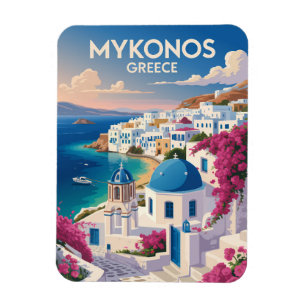 Íman Mykonos Grécia Costa Viagem Arte Vintage