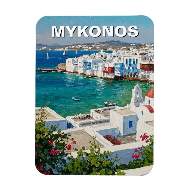 Íman Mykonos Grécia Ilhas Gregas Pequena Veneza (Vertical)