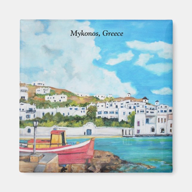 Íman Mykonos, Grécia - Magnet (Frente)