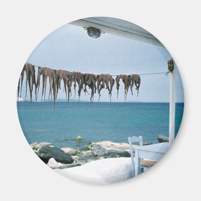 Íman Mykonos, Grécia Magnet (Frente)