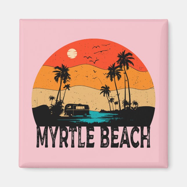 Íman Myrtle Beach Vintage (Frente)