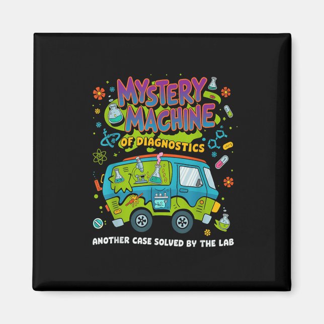 Íman Mystery Machine Of Diagnostics Lab Semana 2025 Med (Frente)