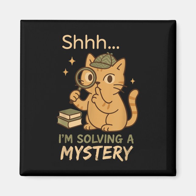 Íman Mystery Reader Bookish Sleuth Gift do Clube Crime  (Frente)