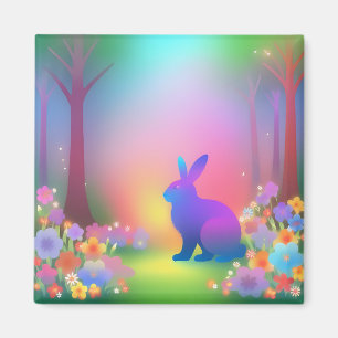 Íman Mystic Bunny no Magnet da Floresta Primavera