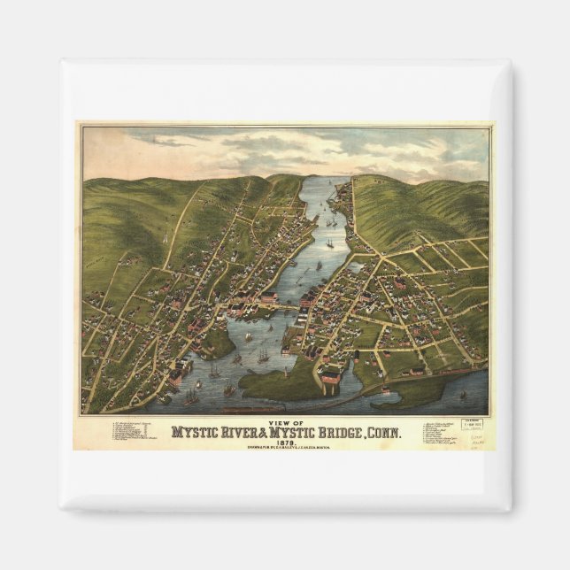 Íman Mystic Connecticut em 1879 (Frente)