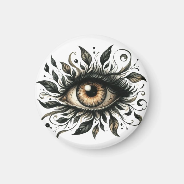 Íman Mystic Eye Magnet | Surreal Art Fridge Magnet (Frente)