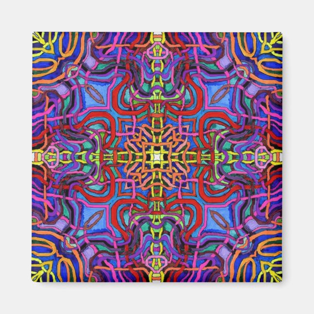 Íman Mystic Lattice Mandala (Frente)