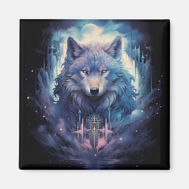 Íman Mystic Moon Wolf Guardian (Frente)