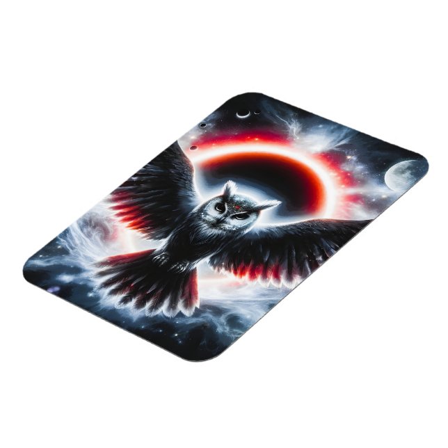 Íman Mystical Cosmic Celestial Owl (Left Side)