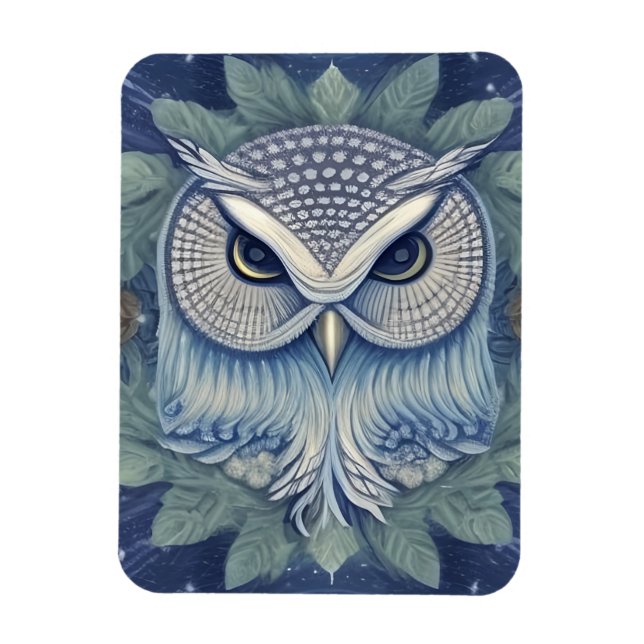 Íman Mystical Fantasy Forest Owl (Vertical)