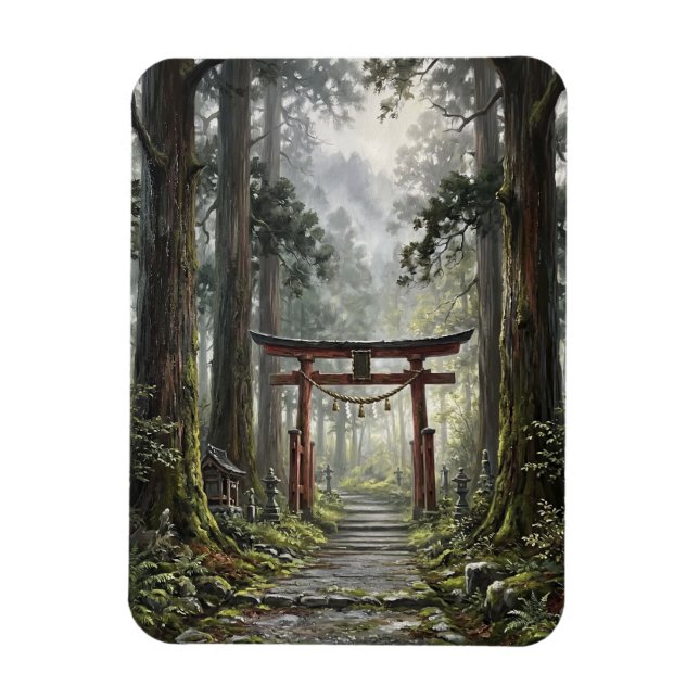 Íman Mystical forest and torii gate that symbolizes it (Vertical)