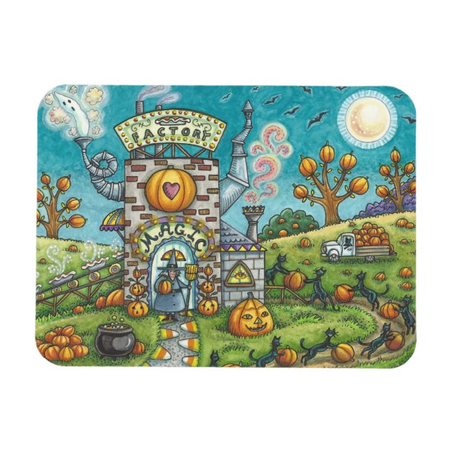 Íman Mystical Magic Pie Fatory HALLOWEEN Magnet (Horizontal)