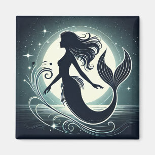 Íman Mystical Mermaid Silhouette Magnet
