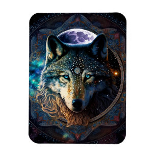 Íman Mystical Wolf Moon Mandala