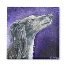 Mystical Wolfhound Magnet
