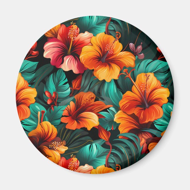 Íman Nº 14 Padrão Floral (Frente)