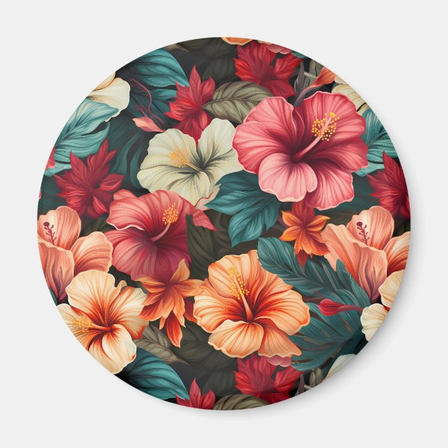 Íman Nº 23 Padrão Floral (Frente)