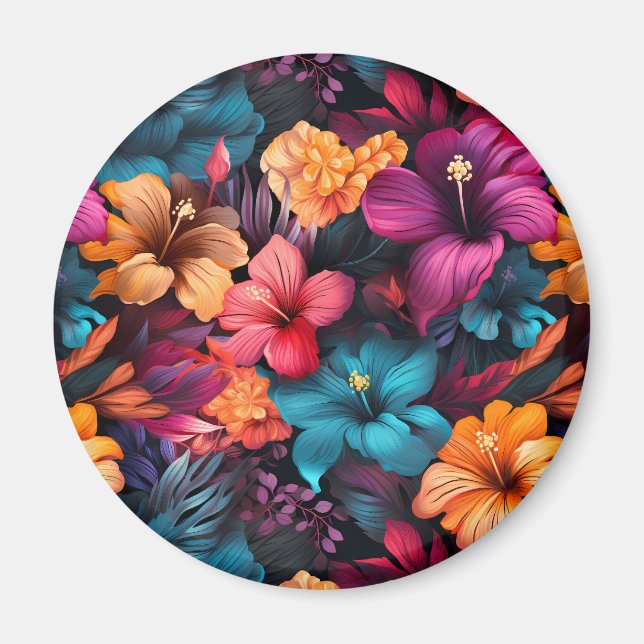 Íman Nº 25 Padrão Floral (Frente)