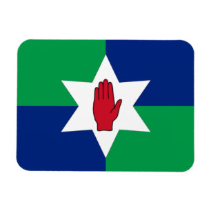 Íman N. ímã da bandeira de Ireland - estrela em verde