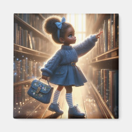 Íman Na biblioteca - Blue Magnet