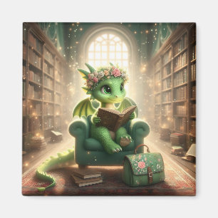 Íman Na Biblioteca - Green Dragon Magnet
