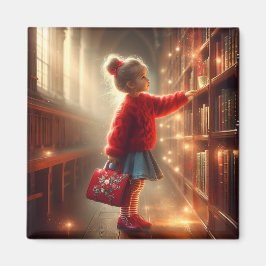 Íman Na Biblioteca - Magneta Vermelha