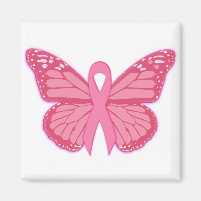 Íman Na Borboleta Rosa (Frente)