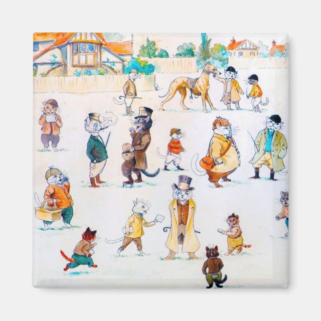 Íman Na Cat-Town Races, Louis Wain (Frente)