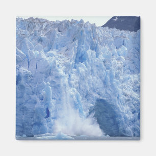 Íman NA, EUA, Alaska. Geleira caindo na água