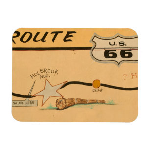 Íman NA, EUA, Arizona, Holbrook mural da rodovia Route